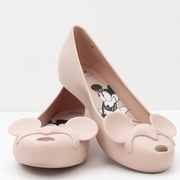 Melissa Mini Ultragirl Minnie Flats Slip On Shoes Blush Pink Size 8 - Picture 1 of 10
